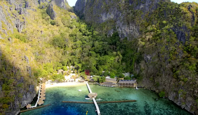 El Nido Miniloc Island-Aerial View