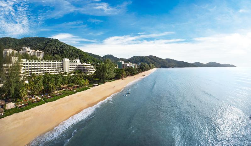PARKROYAL Penang Resort-Aerial view with blue sky