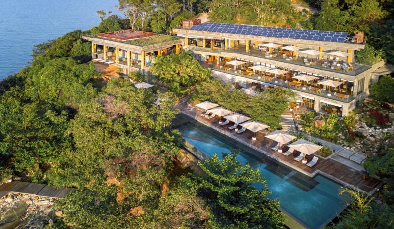Six Senses Krabey Island, Cambodia-Aerial view of the Khmer House
