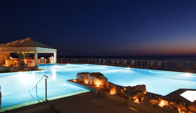 Hotel Dubrovnik Palace-Swimming Pool Evening