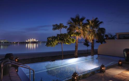 Anantara The Palm Dubai Resort-One Bedroom Beach Pool Villa At Night_7851