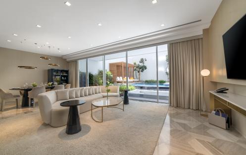 FIVE Palm Jumeirah Dubai-Four Bedroom Duplex Penthouse Suite Living Area_18703