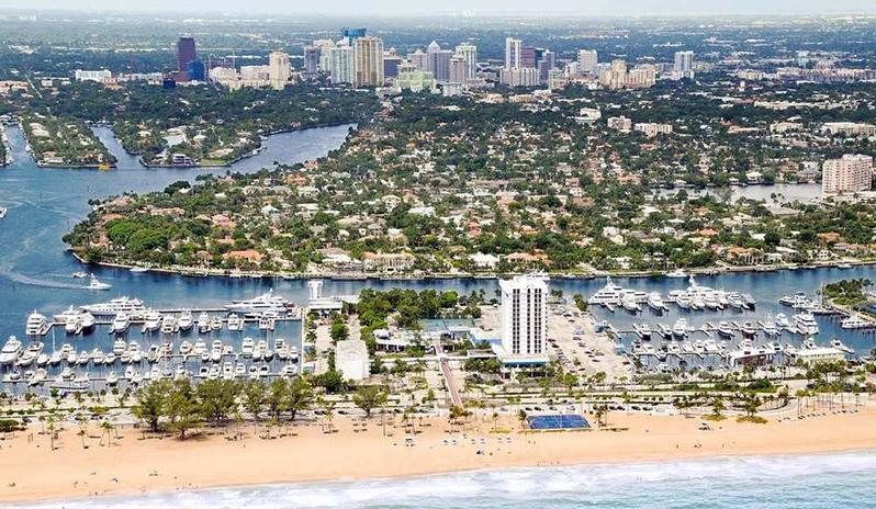 Bahia Mar Fort Lauderdale Beach Doubletree by Hilton-Bahia-Mar-Fort-Lauderdale-Beach-Doubletree-by-Hilton-aerial
