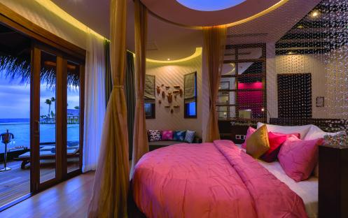 OBLU SELECT at Sangeli-Honeymoon Water Suites with Pool Bedroom Side View_16914