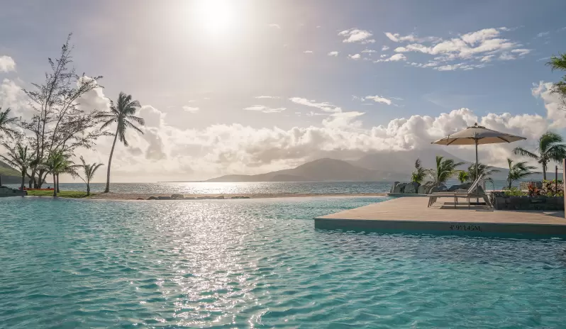 Park Hyatt St Kitts Lagoon Pool Sunrise