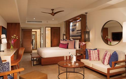 Secrets Cap Cana Resort & Spa-Junior Suite Tropical View bedroom_12813