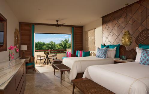 SECRETS MAROMA BEACH RESORT - JUNIOR SUITE TROPICAL VIEW TWIN BED