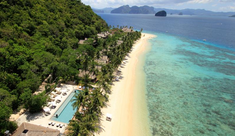02. Pangulasian Island - Resort Aerial View