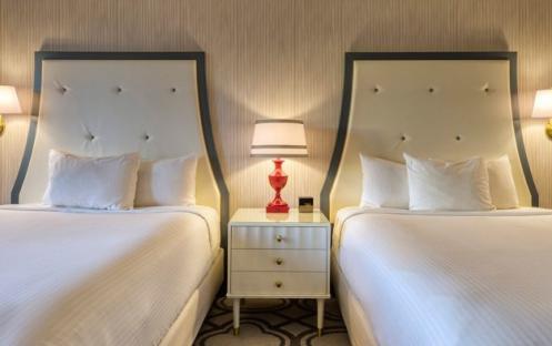 Paris Las Vegas - Burgundy Room Queen Beds