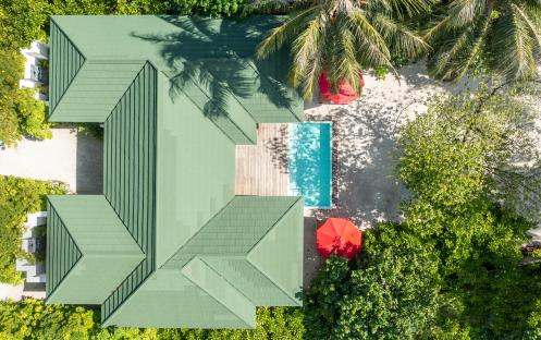 Two Bedroom Family Pool Beach Villa Aerial