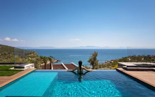 Kaplankaya Turkey Seaview Master Suite with Pool - Woman in pool