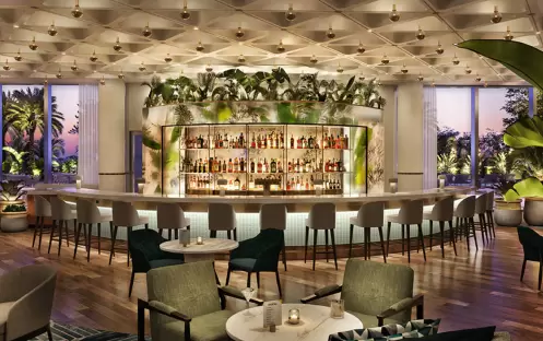 Walt Disney World Swan Resrve - Amare Restaurant - Bar Area Walt Disney World Swan Resrve - Amare Restaurant - Bar Area