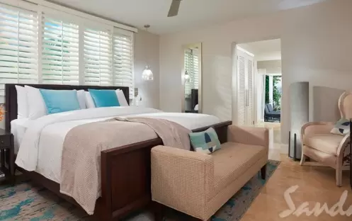 Island Village One Bedroom Walkout Butler Villa Suite w Private Pool  - Bedroom