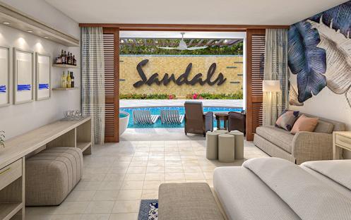 Sandals Royal Curacao - Sunchi Swim-up Club Level Junior Suite with Patio Tranquility Soaking Tub