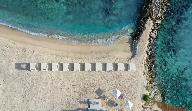 Aerial beach