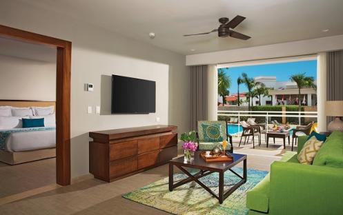 Dreams Dominicus La Romana - Preferred Club Family Suite Tropical View Living Room