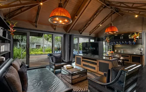The Slate-Two Bedroom Pool Villa-Living room TV
