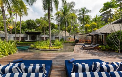 The Slate-Two Bedroom Pool Villa-Outdoor daybeds to landscape