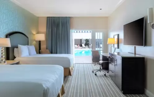 Pool side Cabana Room with Two Double Beds Pool side Cabana Room with Two Double Beds
