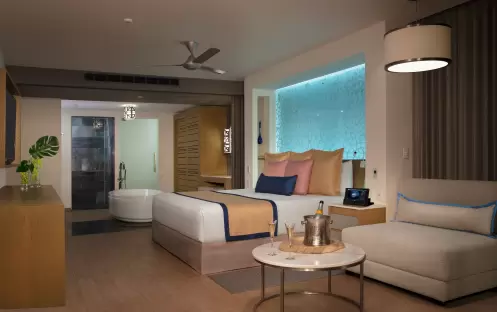 Secrets Riviera Cancun - Preferred Club Master Suite  Oceanfront Bedroom