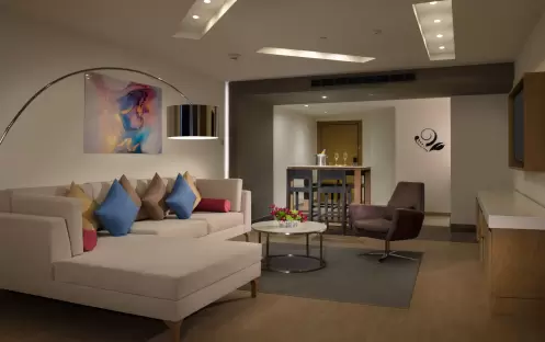 Secrets Riviera Cancun - Preferred Club Master Suite  Oceanfront Living Room