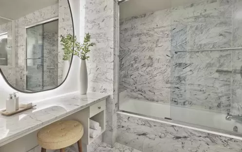 Ocean view king bathroom