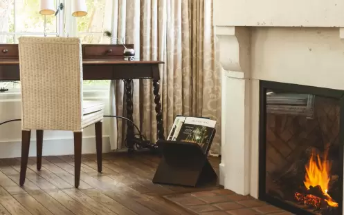 El Encanto, A Belmond Hotel, Santa Barbara - Terrace Premier King Room Fireplace El Encanto, A Belmond Hotel, Santa Barbara - Terrace Premier King Room Fireplace