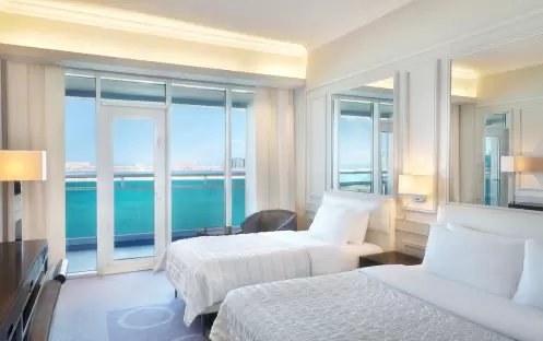 Le Meridien Mina Seyahi - Two Bedroom Sea View Family Room Twin Bed Room