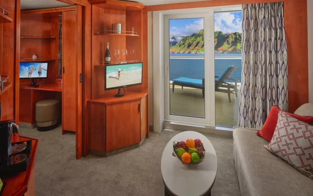2-Bedroom Aft-Facing Family Suite with Balcony