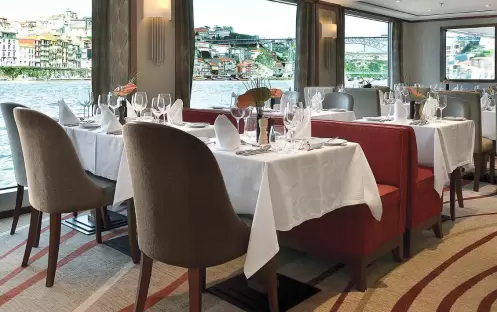 AmaWaterways AmaDouro Main Restaurant AmaWaterways AmaDouro Main Restaurant