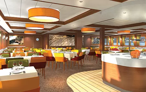 Tauck Santa Cruz II Dining ROom Tauck Santa Cruz II Dining ROom