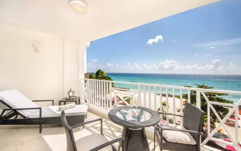 O2 Beach Club Barbados - Luxury One Bedroom Oceanfrtont Suite  View