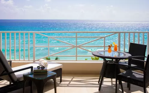 O2 Beach Club Barbados - Luxury One Bedroom Oceanfrtont Suite Balcony