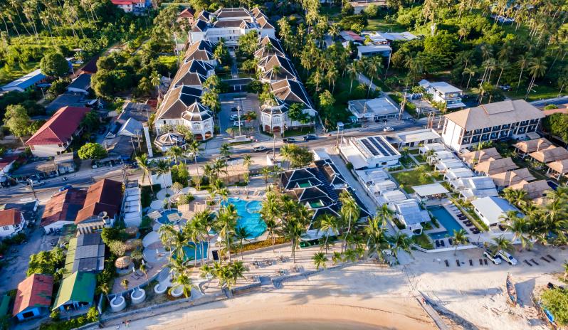 Outrigger Koh Samui Beach Resort Aerial