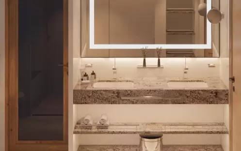 Crystal Cruises SYMPHONY Sapphire Suite Bathroom