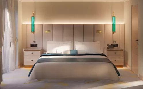 Crystal Cruises SYMPHONY Sapphire Veranda Suite Bedroom 