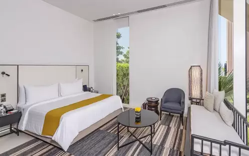 The Oberoai Beach Resort Al Zorah - Premium One Bedroom Beachfront Villa with Private Pool Bedroom