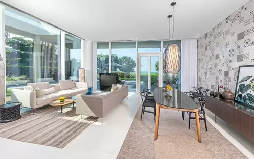 The Oberoai Beach Resort Al Zorah - Premium One Bedroom Beachfront Villa with Private Pool Living Space