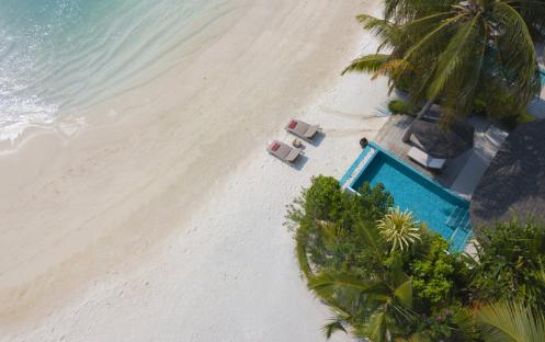 Centara Grand Island Maldives -  Club Two Bedroom Beach Pool Villa High View