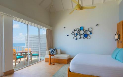 Centara Grand Island Maldives - Family Overwater Villa with Kids Bedroom -  View from the Bedroom