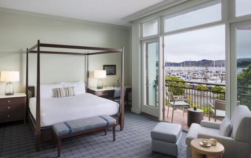 Casa Madrona Hotel and Spa - Harbor View King Room Bedroom