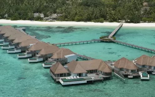 Two Bedroom Water Villa with Pool, Aerial