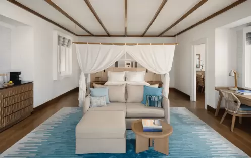 Two Bedroom Water Villa with Pool, Bedroom