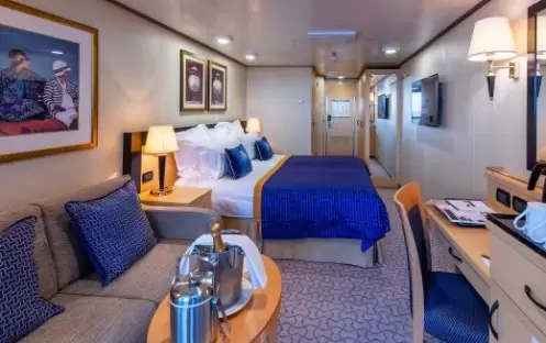 Cunard Lines, Queen Elizabeth, Britannia Balcony Stateroom-1