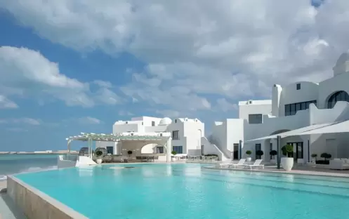 Perissa Sea View Room Double, Pool