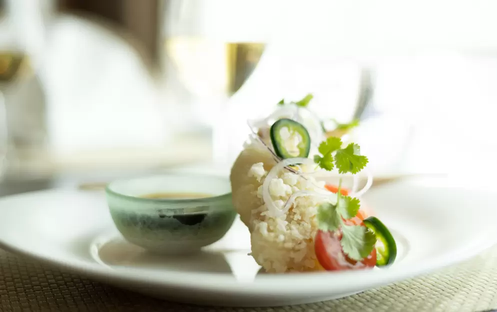 Crystal Cruises Crystal Symphony UMA UMA Lobster Tempura Tempura With Amazu Ponzu 3.jpg