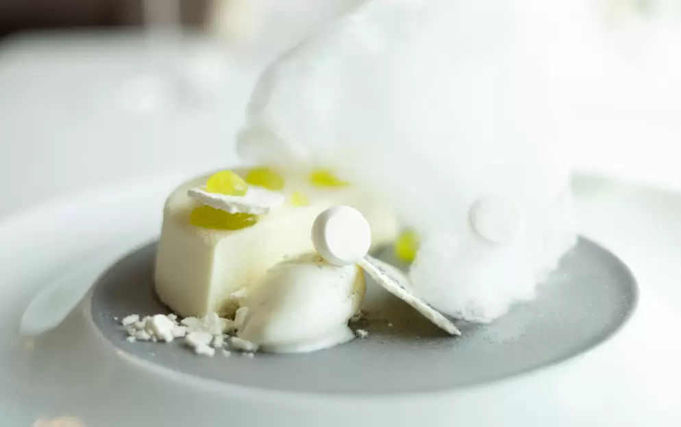 Crystal Cruises Waterside Coconut Mousse, Lime gel and Buttermilk Sorbet 2.jpg