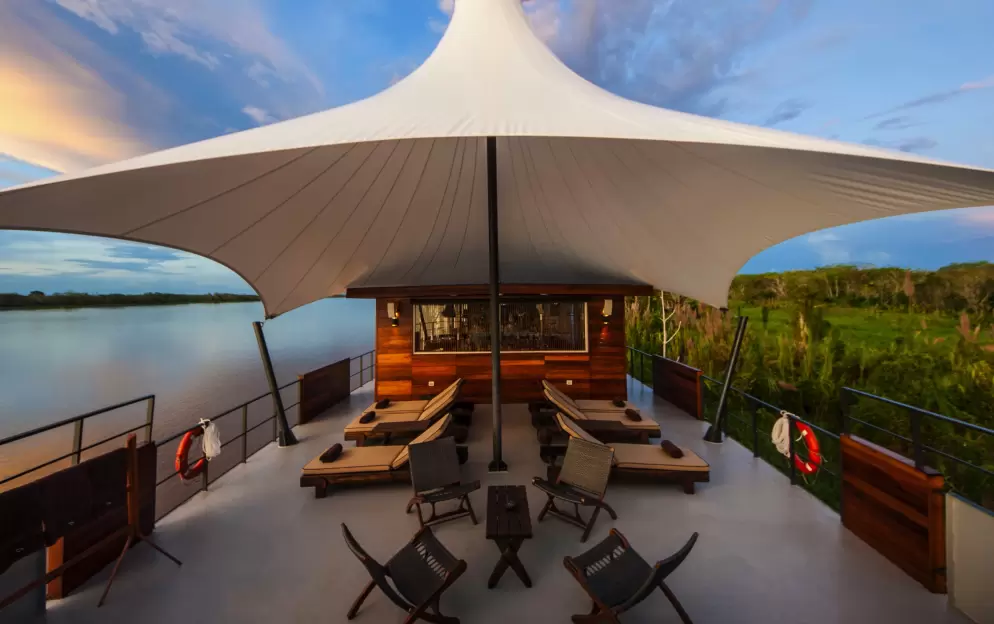 UNIWORLD Boutique River Cruises, Aria Amazon, Outdoor Lounge.jpg