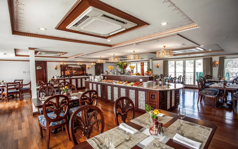 UNIWORLD Boutique River Cruises, Ganges Voyager II, East India Restaurant.jpg
