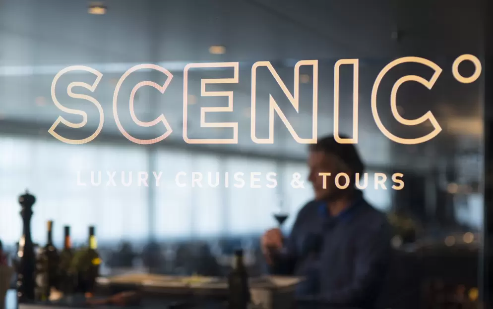 Scenic River Cruises, Scenic Sapphire & Diamond, Panorama Lounge & Bar Scenic Sign.jpg